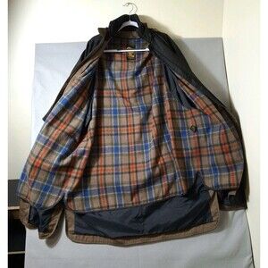 Men's Brown Trench Coat with Plaid Lining